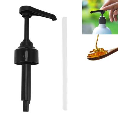 Leakproof Design Syrup Pressure Pump Black Sauce Bottle Pump Pump Nozzle  Home