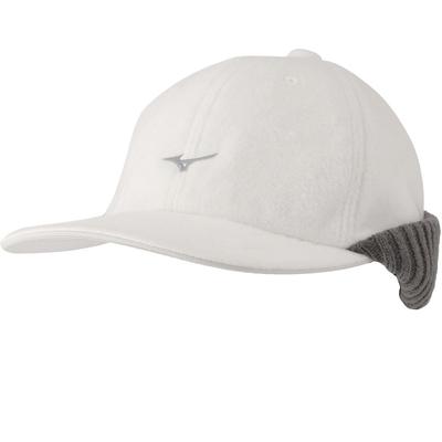 Breath Thermo Golf Fleece Cap with Earmuffs, Moisture-Wicking and Heat-Generating, White, Men's Size E2MWA508 (Head Circumference: 56-60cm)