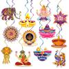 Festival Paper Diwali Hanging Decorations Elephant Paper Spiral Party Decor
