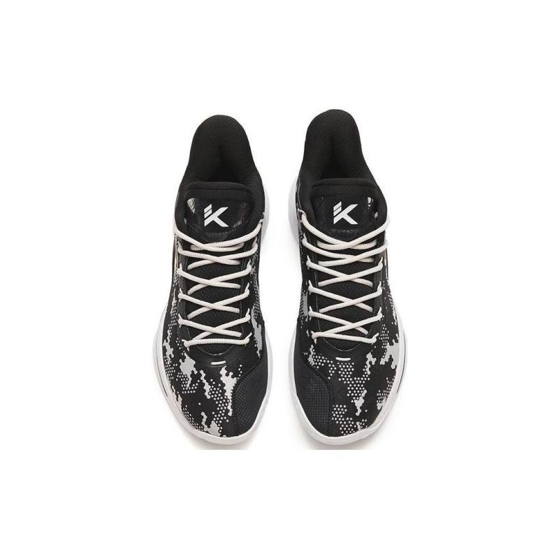 Anta Mountain 2 Cushioning Anti-Slip And Wear-Resistant Coverage Support Mid-Top Basketball Shoes Men's Black Gray Sneakers 112241601-2