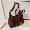Stylish Crossbody Bag Trendy and Functional Shoulder Purse Sling Bags for Men and Women Retro Plaid Large Capacity Tote Bag