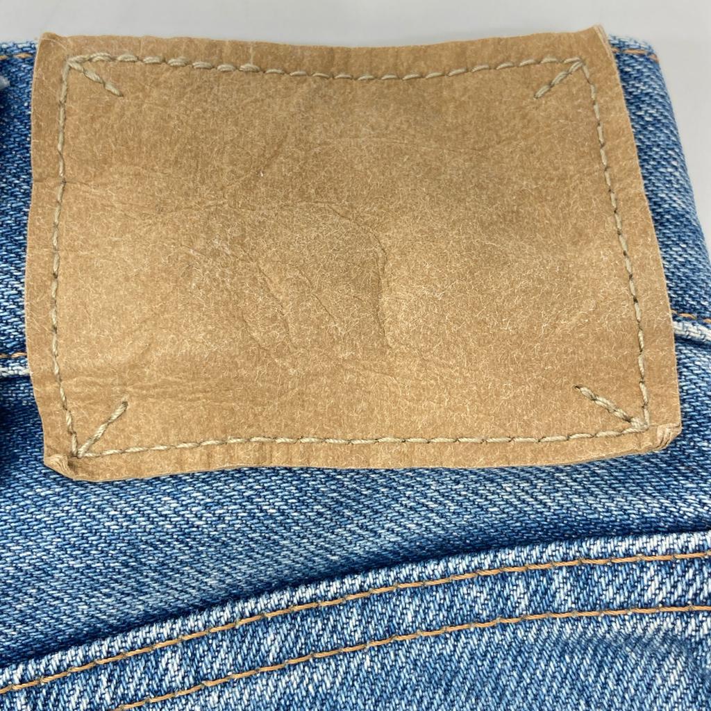 CELINE N782 086T 08TU Blue Cotton Vintage Union Wash Button Fly Denim Pants Bottoms 30 blueUsed