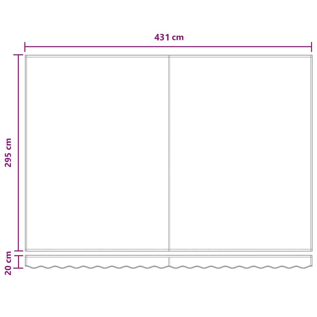 Retractable Awning Sand 450 X 300 Cm Linen and Aluminum