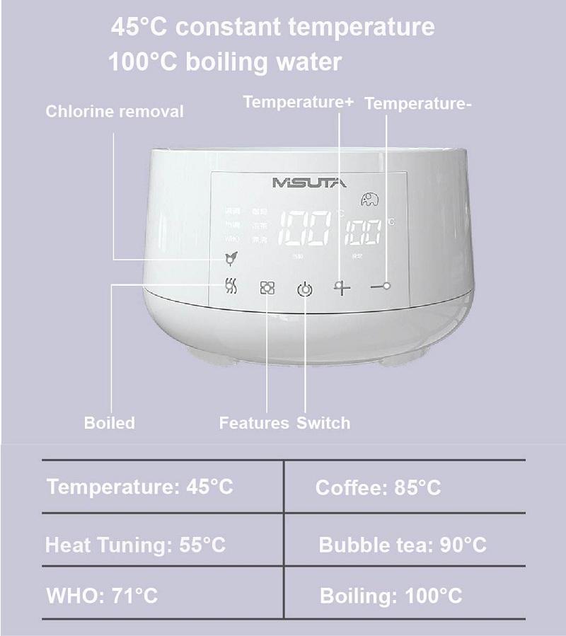 Xiaomi 1.2L Smart Infant Thermostatic Milk Regulator Baby Kettle 24h Hot Water Keep Warm Kettle Milk Powder Warmer Multi-function 220V