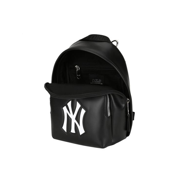 New MLB Polyester With PU Backpack Shoulder Bag, Crossbody Bag Regular Unisex Black 32BGP4941-50L