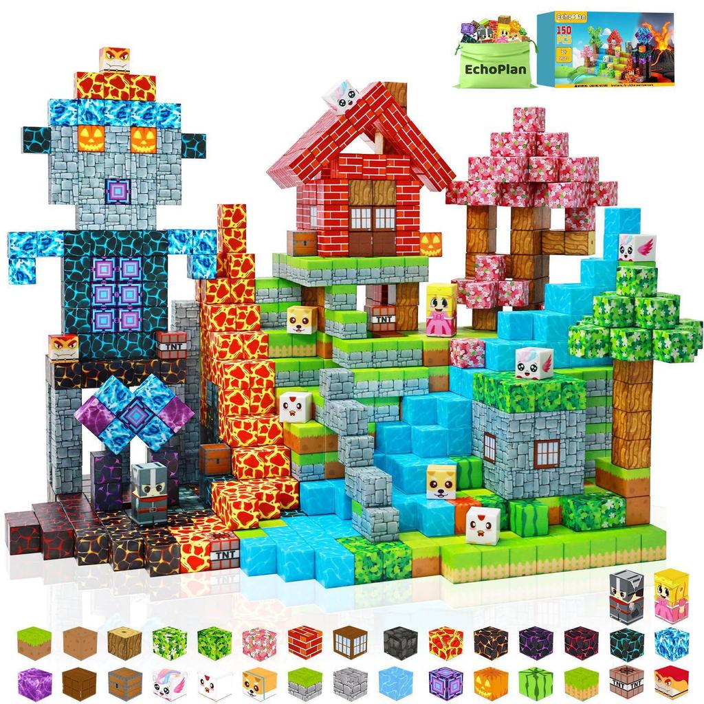 Cross-border Magnetic World Cube Puzzle Set - 2CM Building Blocks