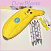Banana Pencil Case Plush Storage Bag Large Capacity Creative Gift For Students