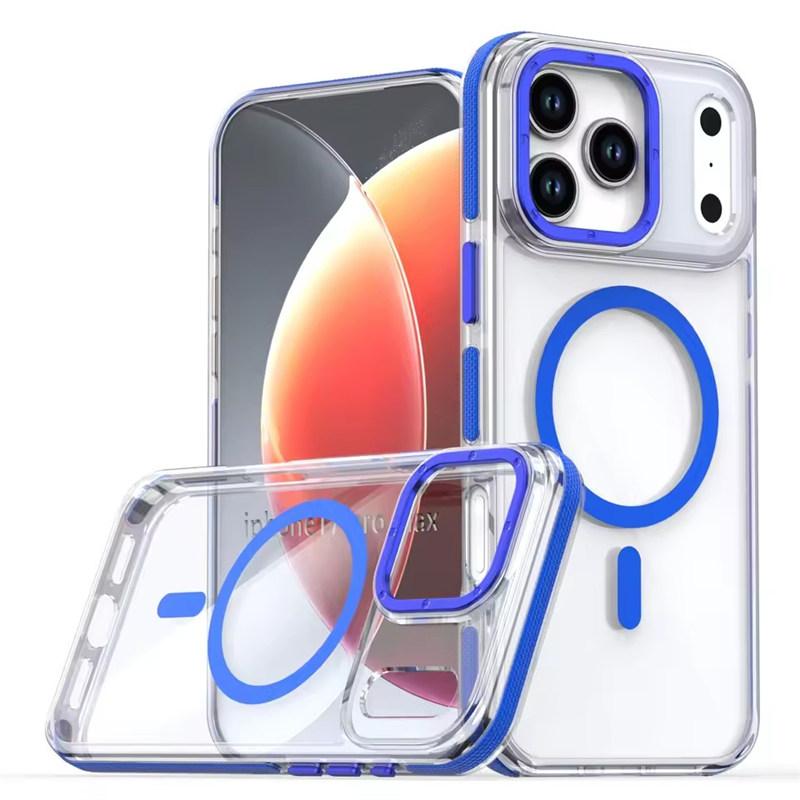 Luxury Shockproof Magsafe Wireless Charge Clear Case For iPhone 17 Pro Max 16 15 14 Plus 13 12 Pro Max 16e 17Air Magnetic Cover