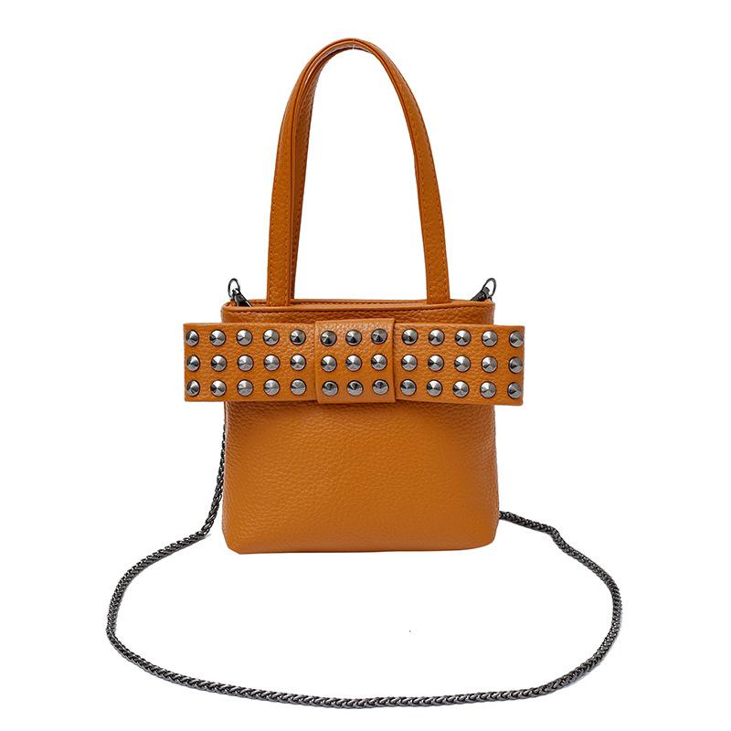 Bags personalized rivet small bag 2025 new European and American punk style handbag women's chain messenger small square bag