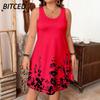 Women's Fashion Casual Sleeveless U-Neck Casual Dresses