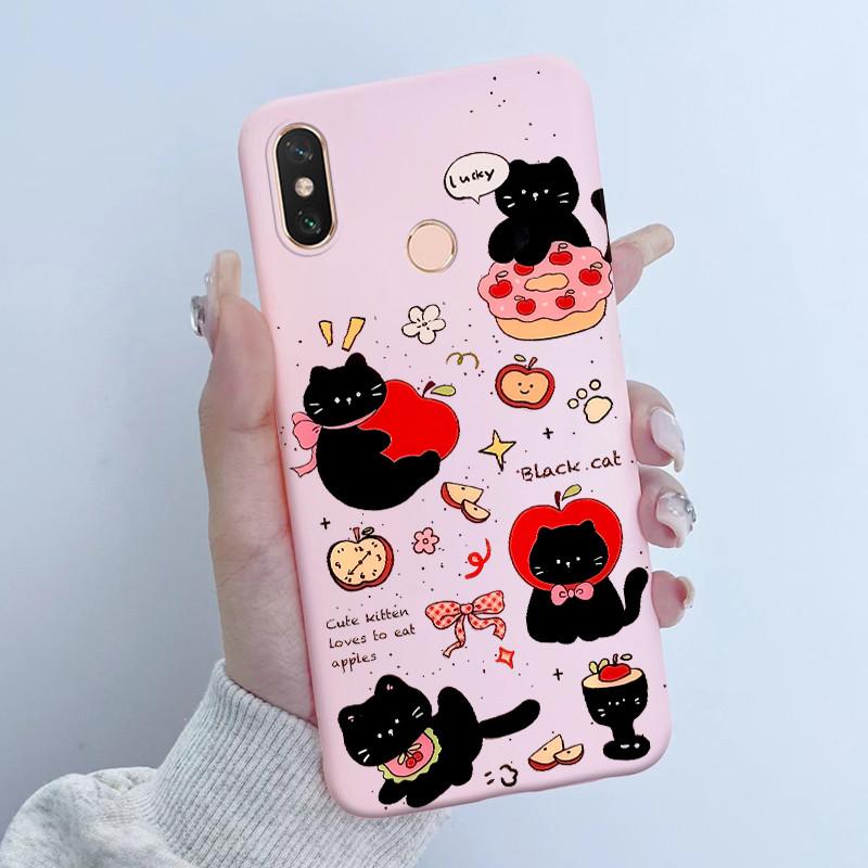For Xiaomi Mi Max 3 Case Back Cover New design Butterfly Flower Girl Painted Candy Color Soft Silicone Shells For Mi Max3 Capa