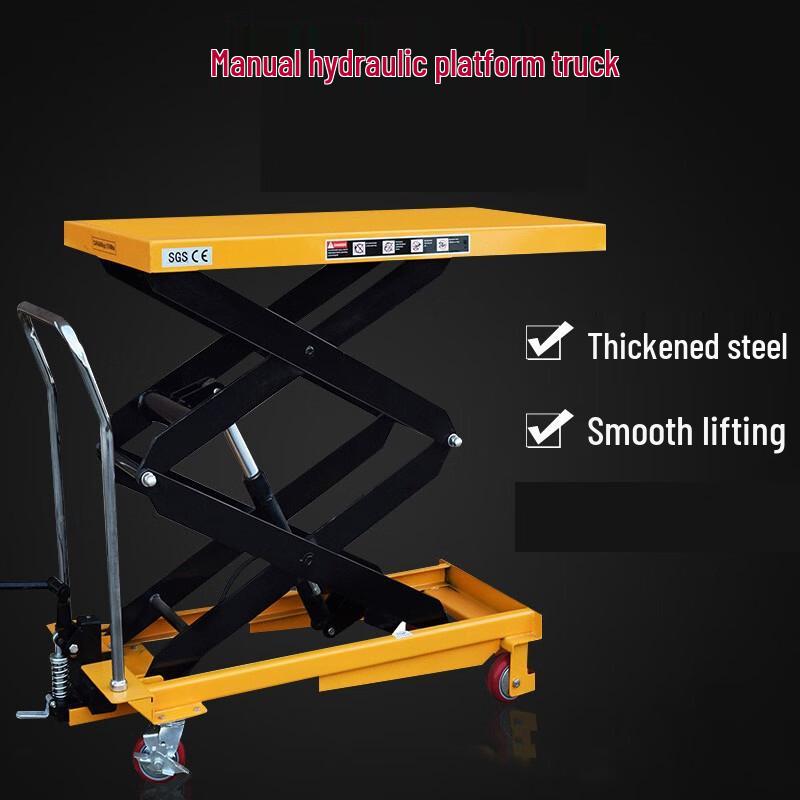 Manual Hydraulic Scissor Lift Platform Cart