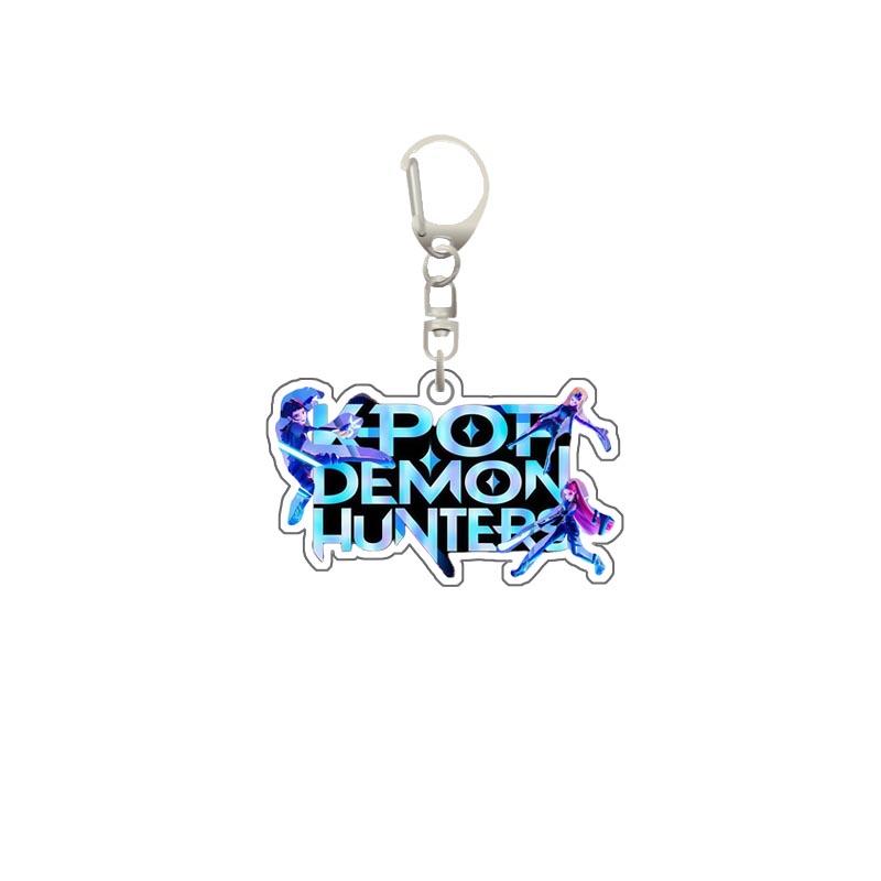 

Huntr-X Acrylic pendant Kpop Demon Hunters Rumi Mira Zoey Jinu Baby Saja Celine Bobby Keychain Pendant Cartoon Characters Gift 1pcs