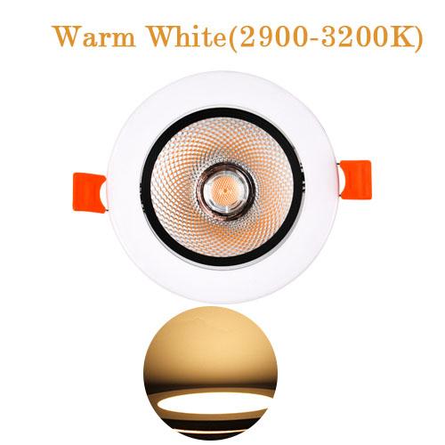 Downlight LED reglabil 3W 5W 7W 9W 12W Lampă rotundă încasabilă AC220V AC110V Dormitor Bucătărie Iluminare spot pentru interior Alb rece Cald