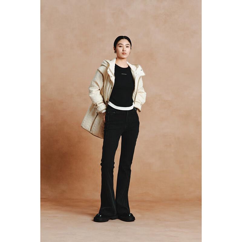 Gejin Women's Spring/Autumn Color-Block Slim-Fit Jacket