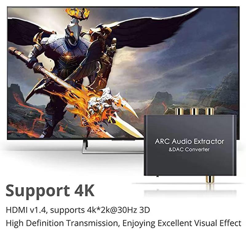 HDTV/ARC Audio Converter: Optical, Coaxial, 3.5mm Headphone Output