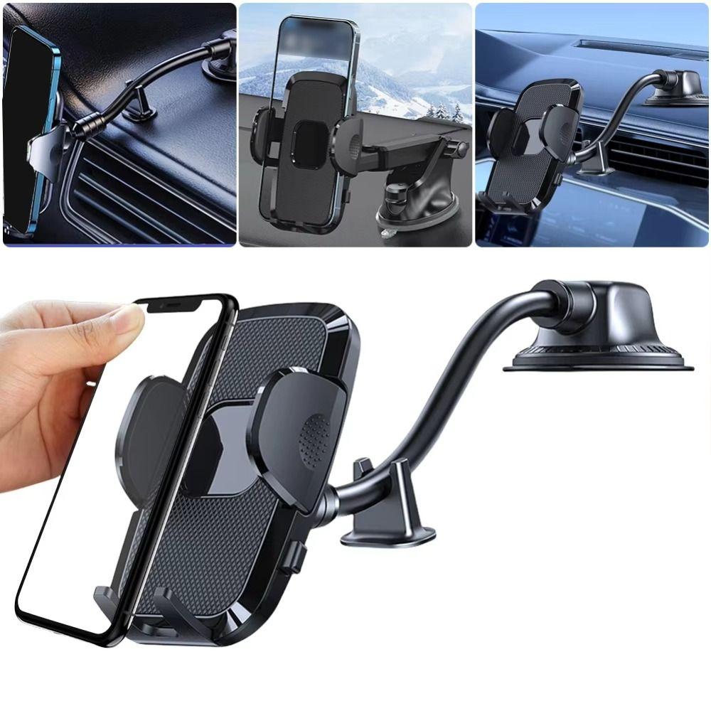 Flexible Auto Navigation Bracket Long Arm Auto Phone Stand Reusable Car Phone Holder  Car Interior