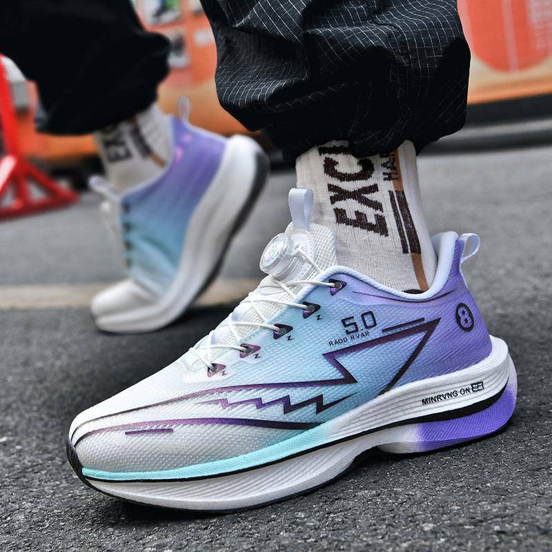 New Running Shoes Breathable Sports Air Cushion Outdoor Footwear Trainer Race Sneakers Tennis Toe Cushioning Male Walking Shoes
