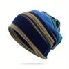 Czapka Paski Miękka Tęczowa Czapki Zimowe Cienko Dzianinowa Na Zewnątrz Ciepła Czapka Beanie Pulower Czapka Podwójnego Użycia Damska Codzienna Czapka