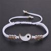Couple Bracelet Chinese  Retro Tai Chi Gossip Banish Bad Luck Hand Woven Rope BFF Best Friend Friendship Jewelry