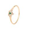 European and American Fashion Retro Emerald Drop Crown Bracelet Simple and Versatile Hand Jewelry