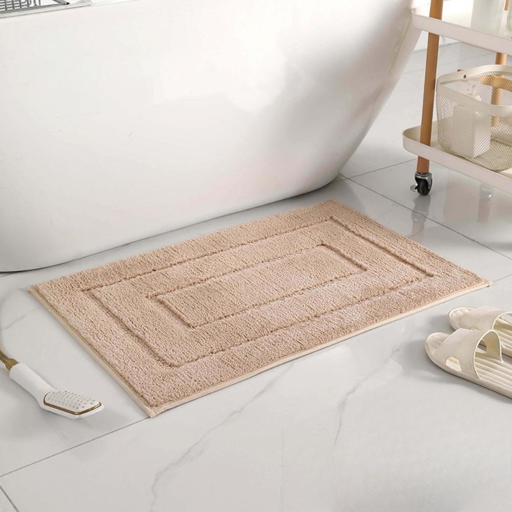 Circular Jacquard Bathroom Cashmere Thickening Mat Bath Non-slip Carpets In Wash Basin Bathtub  Floor Rug Shower Room Doormat Memory Foam 3D Pad