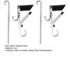 2/4Pcs Christmas Fireplace Stocking Garland Hanger No Drill Adjustable Mantle Garland Holder Heavy Duty Xmas Stockings Decoration Hanging Hook
