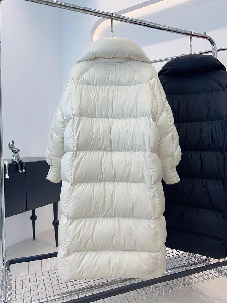 Women's Korean-Style Long Down Jacket - 2026 Winter Fashion, Thick, Loose Over-the-Knee Puffer, Trendy Plus Size.