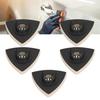 5PCS Triangular Wool Polishing Pad 3.1 Inch Felt Polishing Pads with Alloy Steel Base for Oscillating Tools Metal Stone Surface Detailing Work