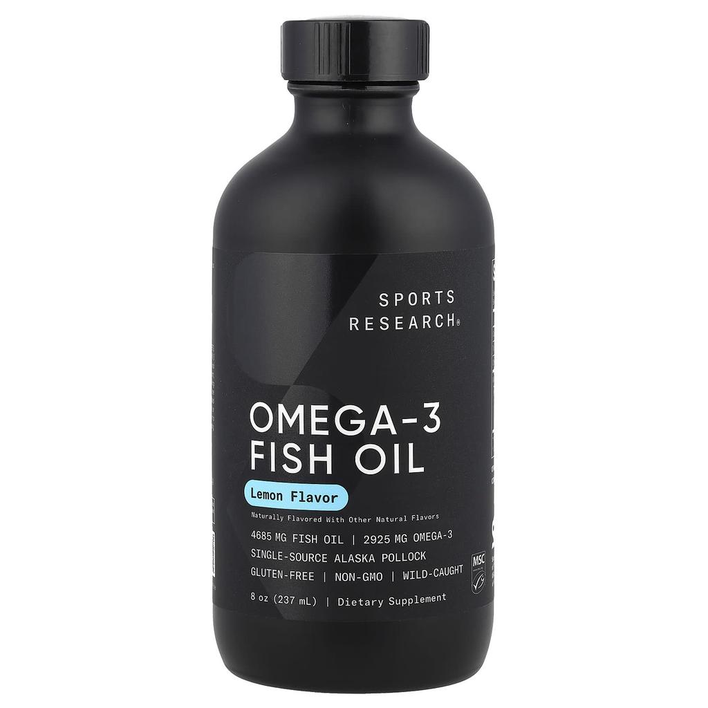 Omega 3 Fish Oil, Lemon, 237Ml(8Oz)