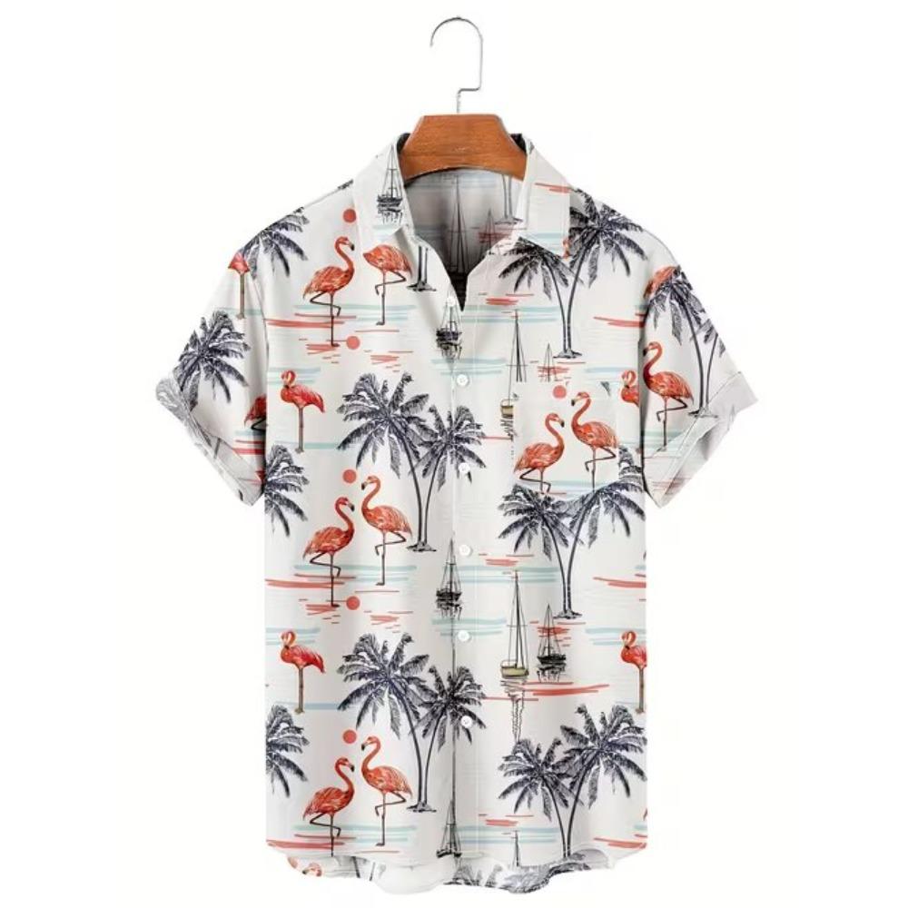 Camicia da uomo con fantasia geometrica Stampa 3D Camicia con bottoni Camicia casual Camicia estiva Manica corta Abbigliamento quotidiano per le vacanze