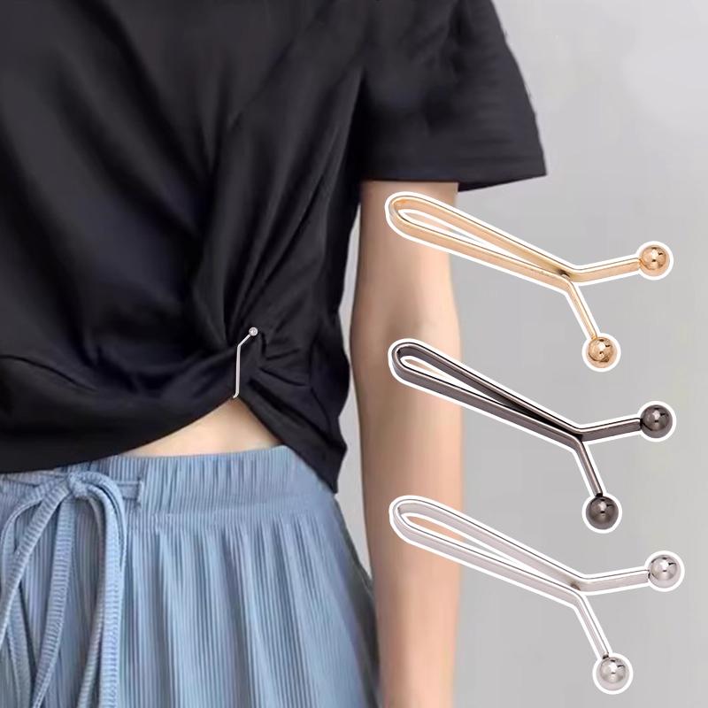 4Pcs Invisible Waist Tightening Clip, Adjustable Metal Jean Button, Pants Waist Reducer Clothing Fastener, Fashion Accessories