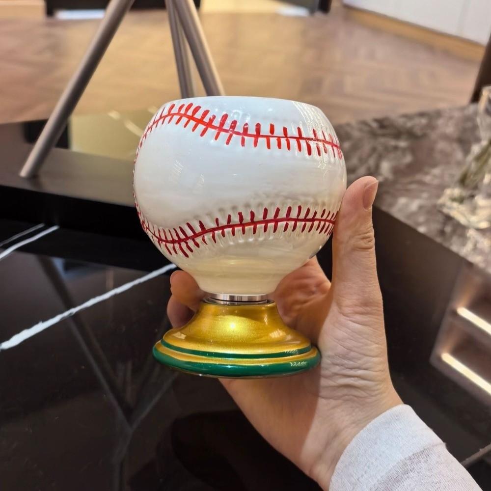 Rotating Base Spinning Sports Ball Whiskey Glass Drink Ware Beer Tumbler Gift  Birthday Gift