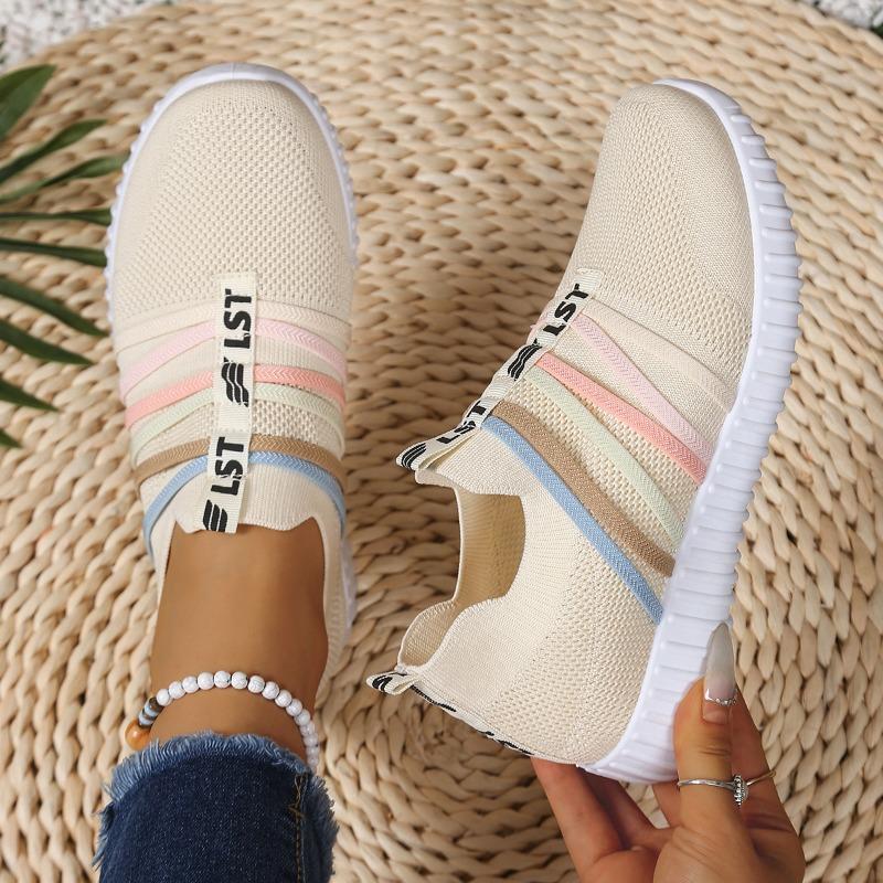 Damenschuhe Flache Sneaker Freizeitschuhe Bequeme und Atmungsaktive Schuhe für Frühling und Sommer