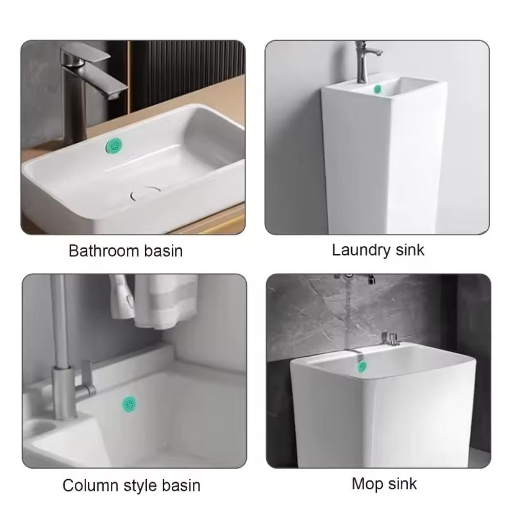 Overflow Port Cover Silicone Decorative Washbasin Sink Hole Leakage Plug Insect Odor Proof Seal Stopper Bathroom Accessories