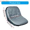 Y4UA Cover with Back Pocket Fit Lawn Mower Backrests 12.5-14in Height