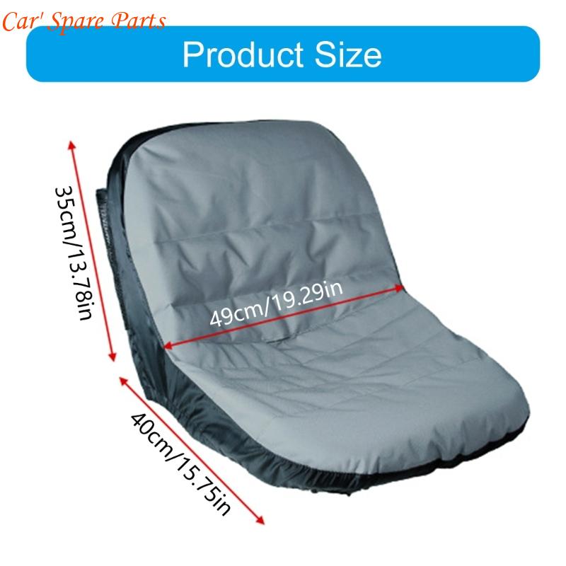 Y4UA Cover with Back Pocket Fit Lawn Mower Backrests 12.5-14in Height
