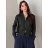 Women S Short Knit Cardigan With Zipper Casual Style