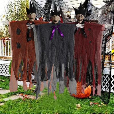 Halloween Plastica Casa Giardino Fantasma Artificiale Disporre Oggetti di Scena Teschio Simulato Ciondoli Garza Articoli per le Feste 5 Stili