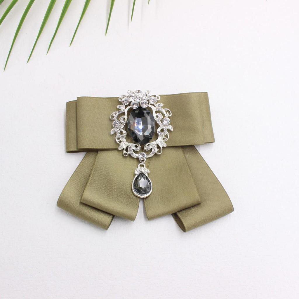 European Fashion Lapel Flower Bow Tie Brooch for Men's Wedding - Style TS318