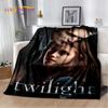 Twilight Saga HD potištěná měkká plyšová přikrývka, flanelová přikrývka do obývacího pokoje Ložnice Pohovka Piknikový potah pro děti
