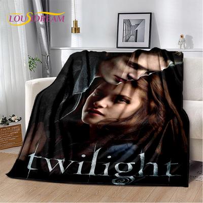 Pătură moale de pluș imprimată HD The Twilight Saga, pătură de flanel, pătură pentru sufragerie, dormitor, pat, canapea, husă de picnic pentru copii