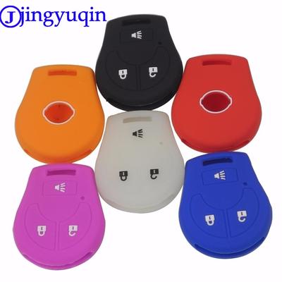Jingyuqin Remote Silicone Key Case Cover For Nissan March Tiida Altima Armada Cube Juke Maxima Pathfinder Rogue Sentra Versa