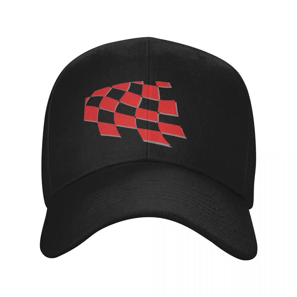 Croatia Retro Checkered Red White Home Baseball Cap Funny hats Luxury Unisex Hat New Hat Unisexs Womens
