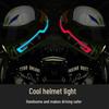 Striscia LED Luminosa per Casco da Motociclista per la Sicurezza nella Guida Notturna