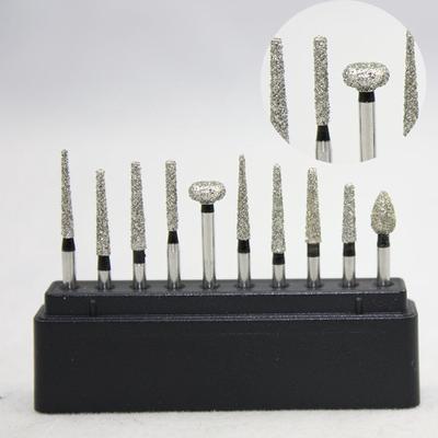 50pcs FG1.6 Dental Diamond Burs Set For Porcelain Polishing Dentist Product