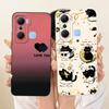 For Infinix X668C Phone Case For Infinix Hot 12 Pro Cover Silicone Cute Cat Fashion Funny Painted Casing For Inifnix Hot 12 Pro
