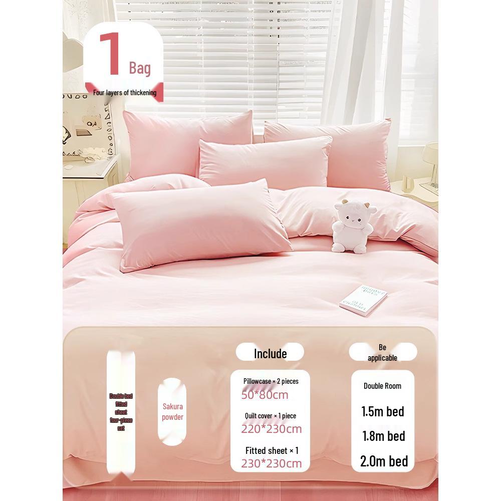 Wash-Free Disposable Bedding Set: Thickened Double Bed Sheets, Duvet Covers, Pillowcases, and Fitted Sheets - Ideal for Travel and Hotel Use.