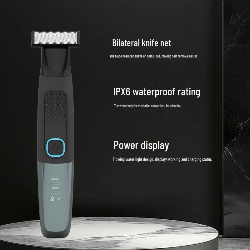 Men's Waterproof Electric Shaver & Hair Trimmer with Charger - Beard and Armpit Hair Epilator