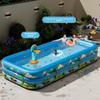 1PC Inflatable Outdoor Pool, Durable PVC Material,  Multiple Components for Outdoor Bathtub Backyard Fun and Family Gatherings
